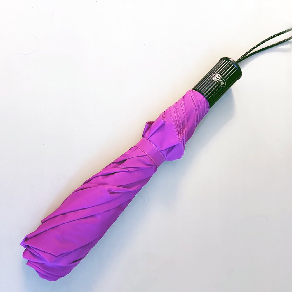 Totes Fuchsia Collapsible Umbrella